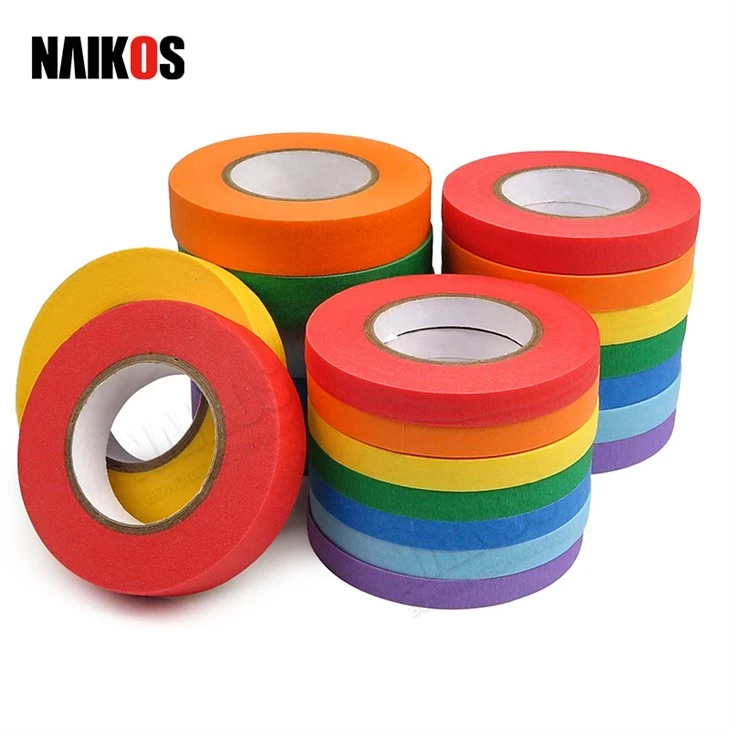 Conjunto de fitas de mascaramento de cores criativas